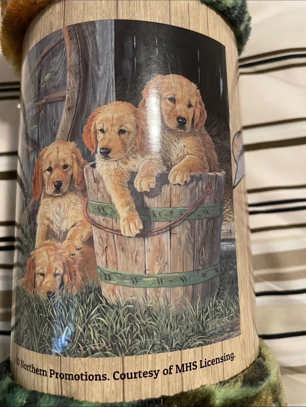 Brand new Throw Blanket puppies Dogs Hunting Dogs Wildlife Northwest 50x60